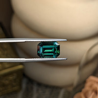 5.10 Ct. Bluish Green Sapphire from Madagascar Life Style