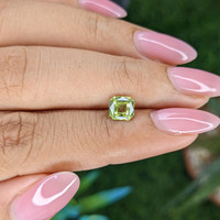 1.05 Ct. Yellowish Green Sapphire from Australia Life Style