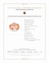 0.97 Ct. Padparadscha Sapphire from Ceylon (Sri Lanka) Scan Report