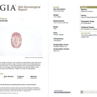 1.04 Ct. Padparadscha Sapphire from Ceylon (Sri Lanka) Scan Report