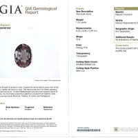 1.52 Ct. Padparadscha Sapphire from Ceylon (Sri Lanka) Scan Report
