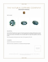 0.27 Ct. Sapphire from Ceylon (Sri Lanka) Appraisal
