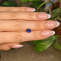 2.07 Ct. Blue Sapphire from Ceylon (Sri Lanka) Life Style