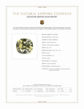 1.00 Ct. Yellow Sapphire from Ceylon (Sri Lanka) Scan Report
