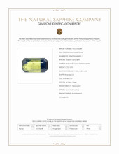3.93 Ct. Bi Color / Parti Sapphire from Ceylon (Sri Lanka) Scan Report