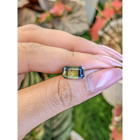 3.93 Ct. Bi Color / Parti Sapphire from Ceylon (Sri Lanka) Life Style