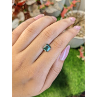2.18 Ct. Bluish Green Sapphire from Ceylon (Sri Lanka) Life Style