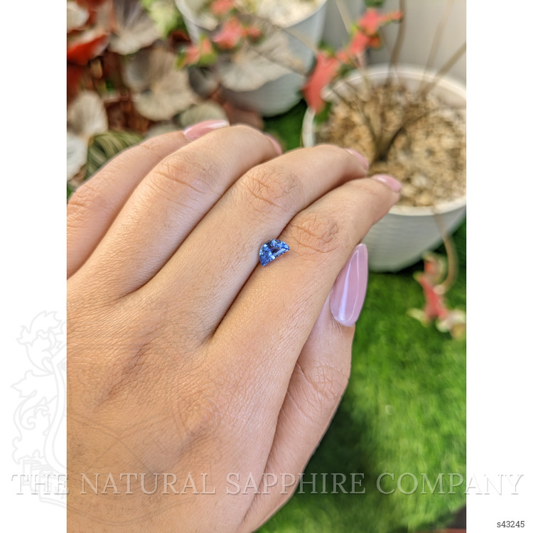 0.91 Ct. Blue Sapphire from Ceylon (Sri Lanka)