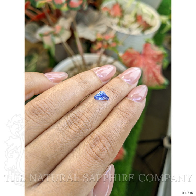 0.78 Ct. Blue Sapphire from Ceylon (Sri Lanka)