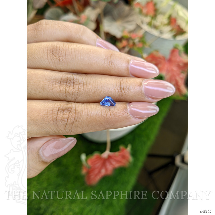 0.78 Ct. Blue Sapphire from Ceylon (Sri Lanka)