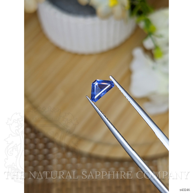 0.78 Ct. Blue Sapphire from Ceylon (Sri Lanka)