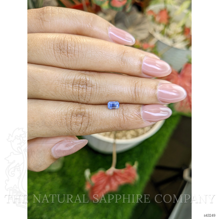 0.71 Ct. Blue Sapphire from Ceylon (Sri Lanka)