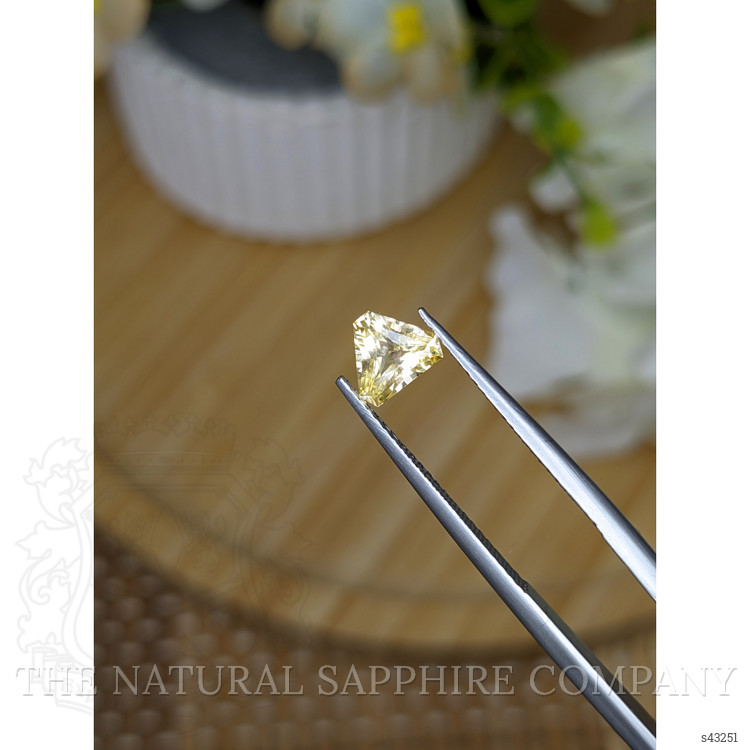 0.88 Ct. Yellow Sapphire from Ceylon (Sri Lanka)