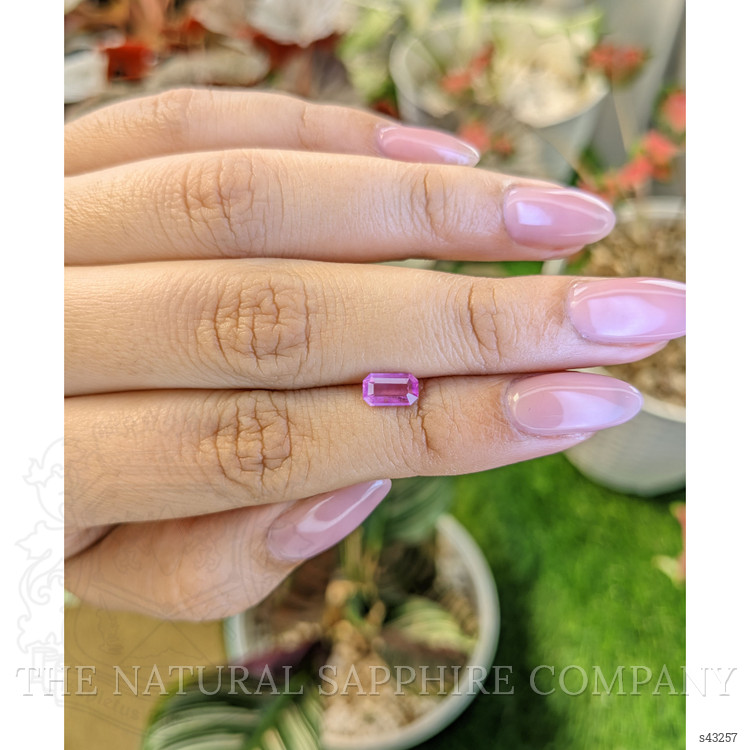 0.78 Ct. Purplish Pink Sapphire from Ceylon (Sri Lanka)