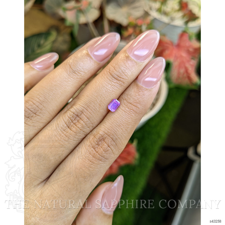 0.62 Ct. Pinkish Purple Sapphire from Ceylon (Sri Lanka)