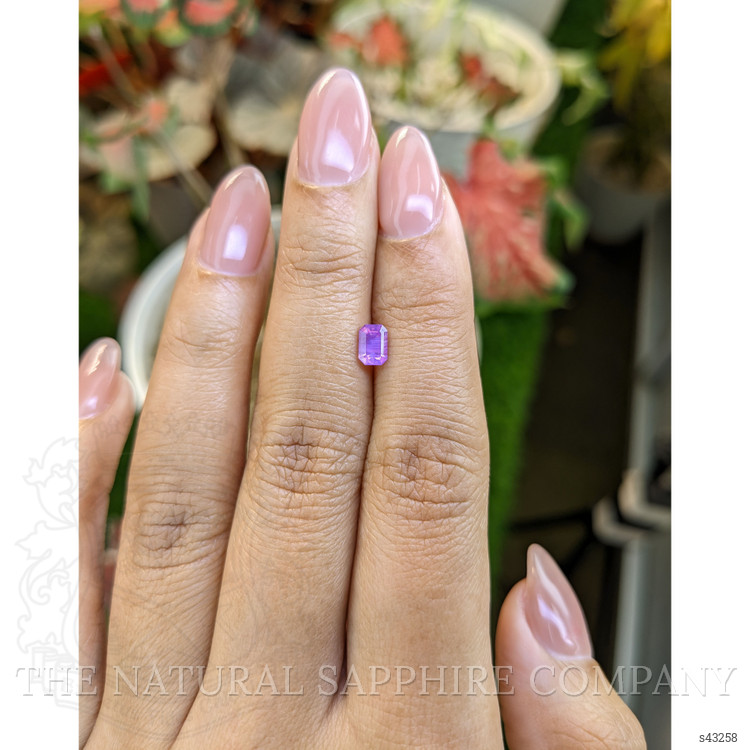 0.62 Ct. Pinkish Purple Sapphire from Ceylon (Sri Lanka)