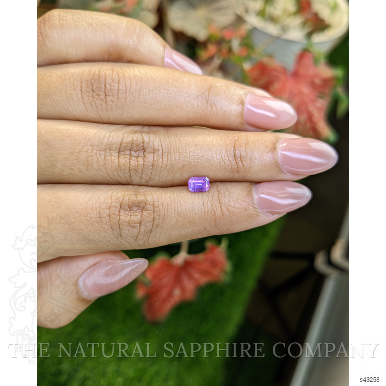 0.62 Ct. Pinkish Purple Sapphire from Ceylon (Sri Lanka)