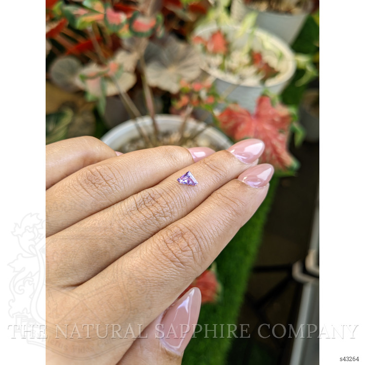 0.59 Ct. Purple Sapphire from Ceylon (Sri Lanka)