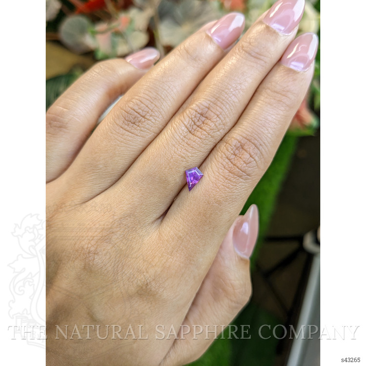 0.66 Ct. Pinkish Purple Sapphire from Ceylon (Sri Lanka)