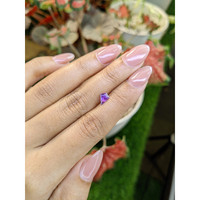 0.66 Ct. Pinkish Purple Sapphire from Ceylon (Sri Lanka) Life Style