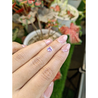 0.86 Ct. Pinkish Purple Sapphire from Ceylon (Sri Lanka) Life Style