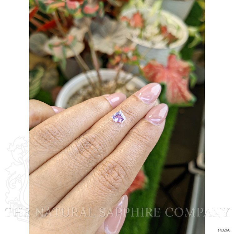 0.86 Ct. Pinkish Purple Sapphire from Ceylon (Sri Lanka)
