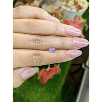 0.86 Ct. Pinkish Purple Sapphire from Ceylon (Sri Lanka) Life Style