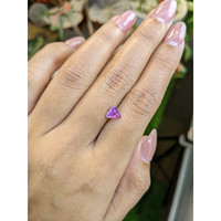 0.88 Ct. Pinkish Purple Sapphire from Ceylon (Sri Lanka) Life Style