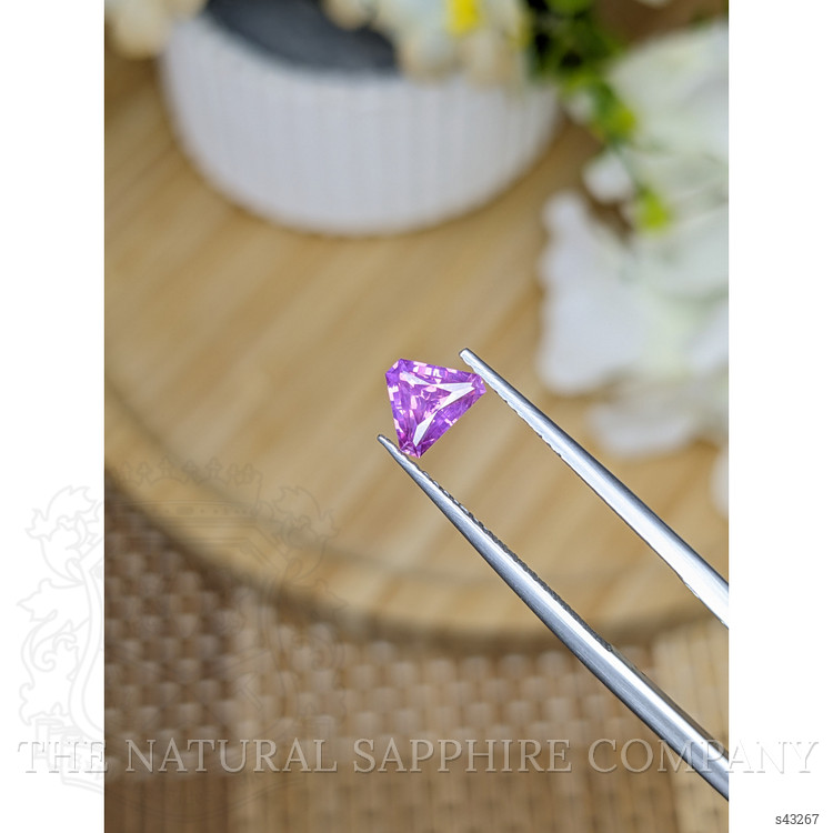 0.88 Ct. Pinkish Purple Sapphire from Ceylon (Sri Lanka)