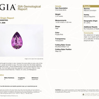 2.20 Ct. Pinkish Purple Sapphire from Ceylon (Sri Lanka) Scan Report