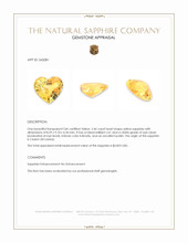2.45 Ct. Yellow Sapphire from Ceylon (Sri Lanka) Appraisal