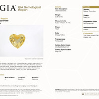2.25 Ct. Yellow Sapphire from Ceylon (Sri Lanka) Scan Report