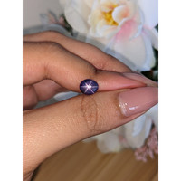 2.41 Ct. Purple Star Sapphire from Ceylon (Sri Lanka) Life Style