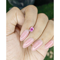 0.82 Ct. Purplish Pink Sapphire from Ceylon (Sri Lanka) Life Style