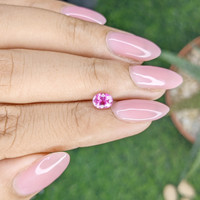 0.82 Ct. Purplish Pink Sapphire from Ceylon (Sri Lanka) Life Style