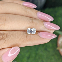 2.06 Ct. White Sapphire from Ceylon (Sri Lanka) Life Style