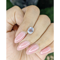 1.55 Ct. White Sapphire from Ceylon (Sri Lanka) Life Style