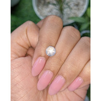 1.75 Ct. Bluish Grey Star Sapphire from Ceylon (Sri Lanka) Life Style