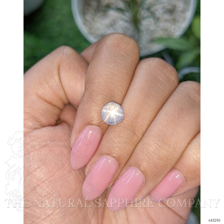 1.75 Ct. Bluish Grey Star Sapphire from Ceylon (Sri Lanka)