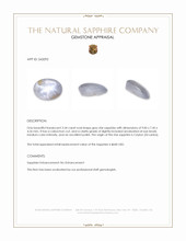 3.34 Ct. Grey Star Sapphire from Ceylon (Sri Lanka) Appraisal