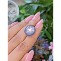 25.90 Ct. Purplish Blue Star Sapphire from Ceylon (Sri Lanka) Life Style