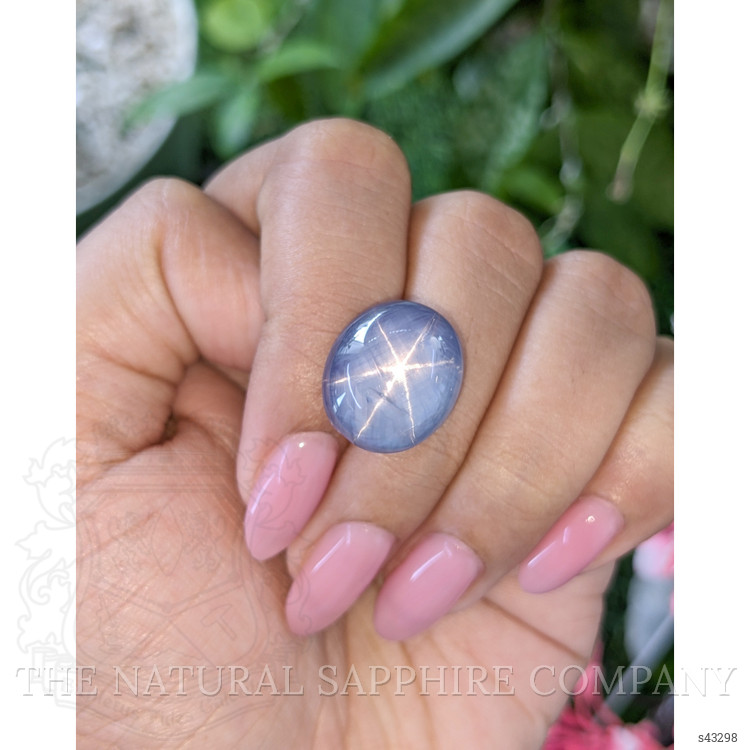 25.90 Ct. Purplish Blue Star Sapphire from Ceylon (Sri Lanka)