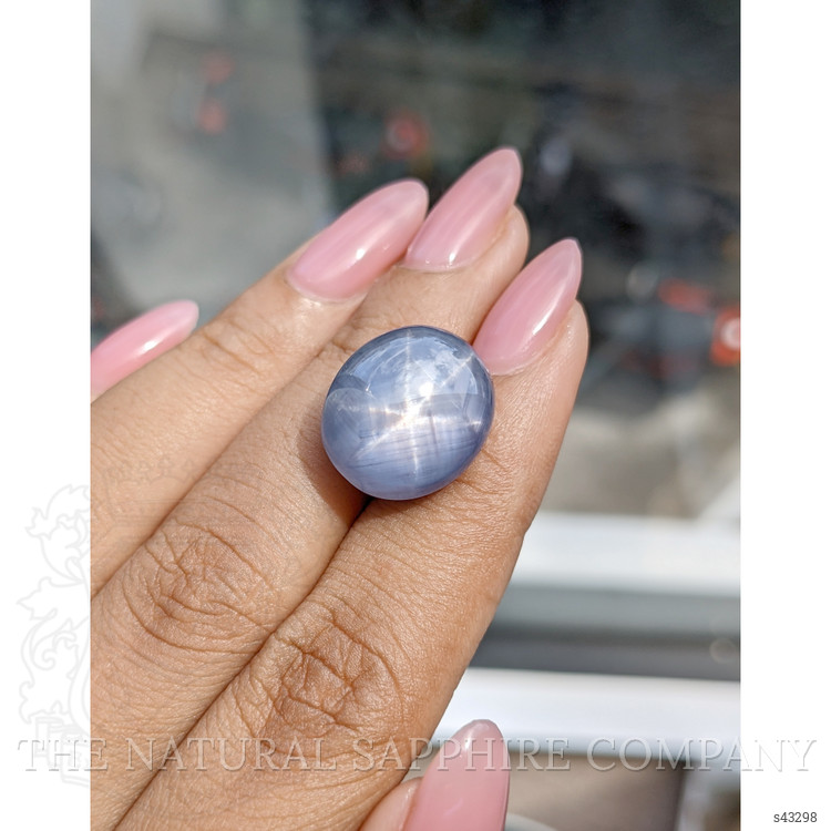 25.90 Ct. Purplish Blue Star Sapphire from Ceylon (Sri Lanka)