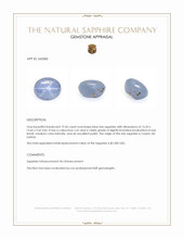19.45 Ct. Blue Star Sapphire from Ceylon (Sri Lanka) Appraisal