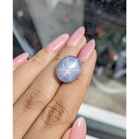 19.45 Ct. Blue Star Sapphire from Ceylon (Sri Lanka) Life Style