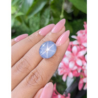 19.45 Ct. Blue Star Sapphire from Ceylon (Sri Lanka) Life Style