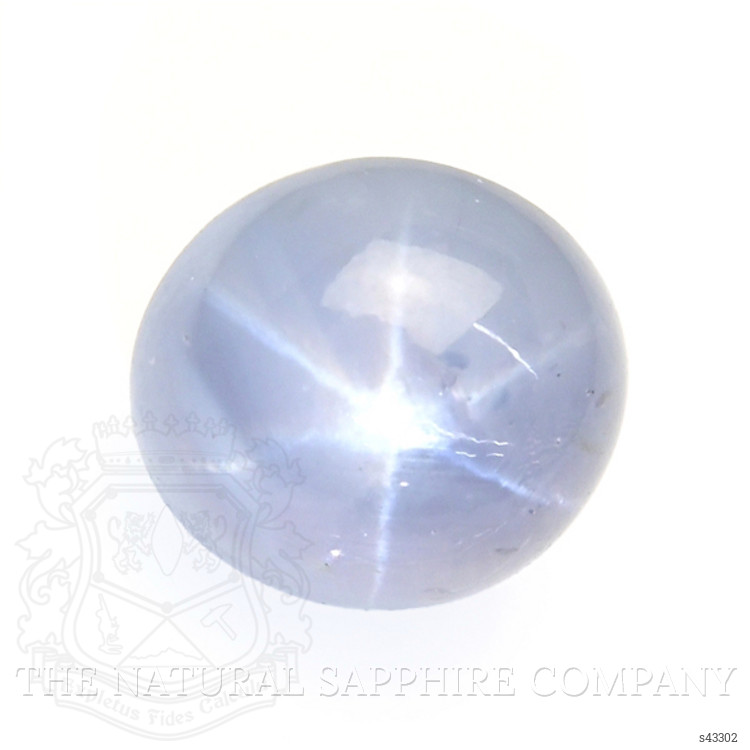 6.85 Ct. Bluish Grey Star Sapphire from Ceylon (Sri Lanka)