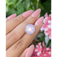 22.91 Ct. Violet Star Sapphire from Ceylon (Sri Lanka) Life Style