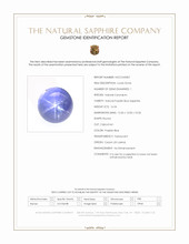 16.54 Ct. Purplish Blue Star Sapphire from Ceylon (Sri Lanka) Scan Report