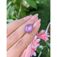17.52 Ct. Pinkish Purple Star Sapphire from Ceylon (Sri Lanka) Life Style